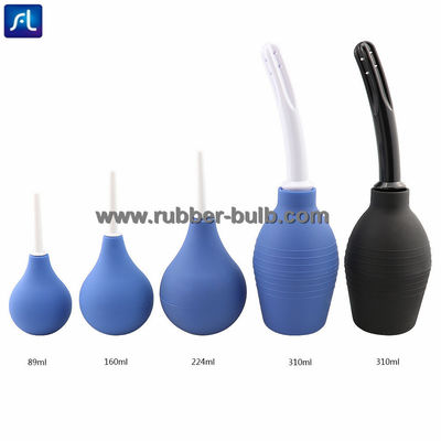 ব্ল্যাক সিলিকন এনিমা বাল্ব কিট 7.6oz 19.7in পায়ের পাতার মোজাবিশেষ + 4 প্রতিস্থাপন অগ্রভাগ (কালো) সঙ্গে পুরুষদের মহিলাদের জন্য পরিষ্কার পায়ুপথ