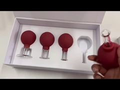 4pcs রাবার বাল্ব গ্লাস সাকশন কাপ/রাবার সাকশন গ্লাস কাপিং সেট/রাবার ভ্যাকুয়াম কাপিং সেট