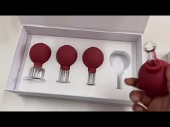 সাদা বাল্ব ম্যাসেজ সেট সহ 15/25/35/55 মিমি কাপিং সেট