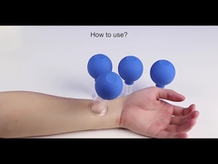 সাদা বাল্ব ম্যাসেজ সেট সহ 15/25/35/55 মিমি কাপিং সেট